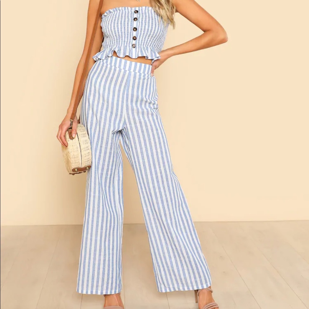 Brand new crop top and pants set